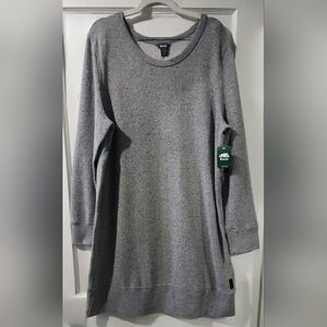 🌷Roots Salt and Pepper Long Sleeve Cozy Fleece Dress🌷size:XL